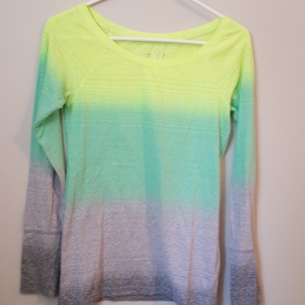 Neon yellow- green ombre American Eagle workout